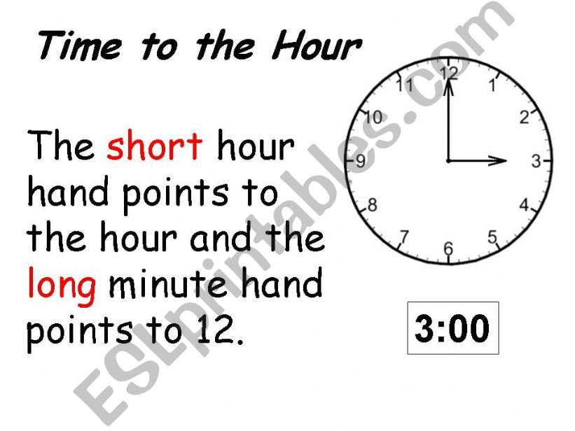 Telling Time powerpoint