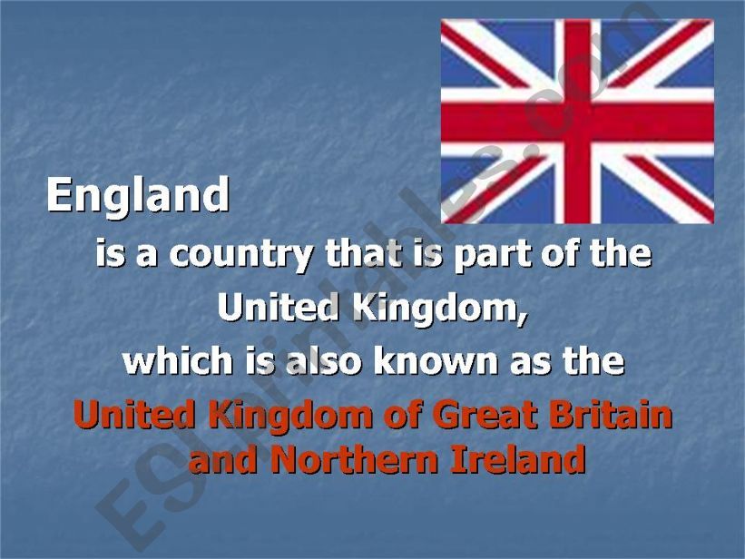 England - presentation powerpoint