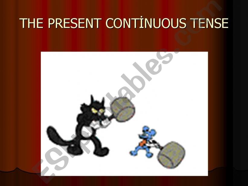 The Present Continuous Tense Powerpoint