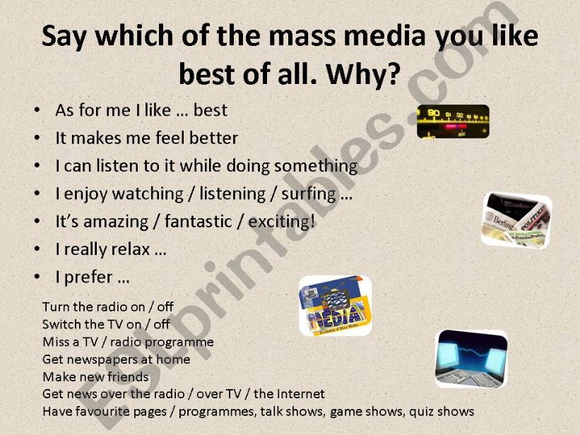 MASS MEDIA 10 powerpoint