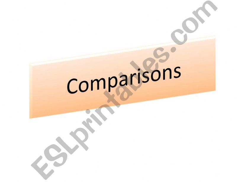 Comparatives Vs Superlatives powerpoint