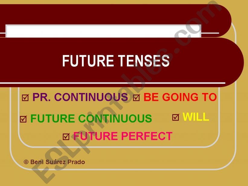 Revision of future tenses powerpoint