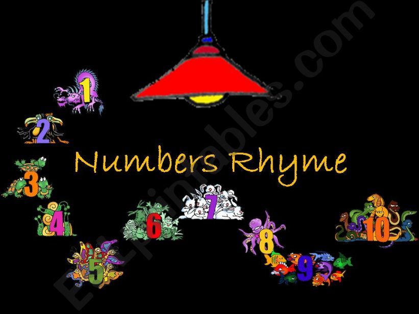 Numbers Rhyme 1-10 powerpoint