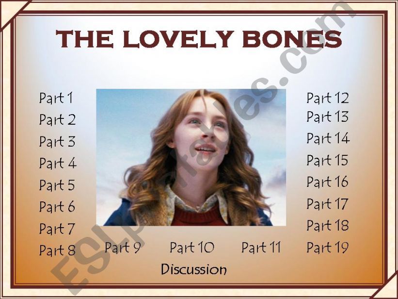 the lovely bones (part 1) - questions and discussion points