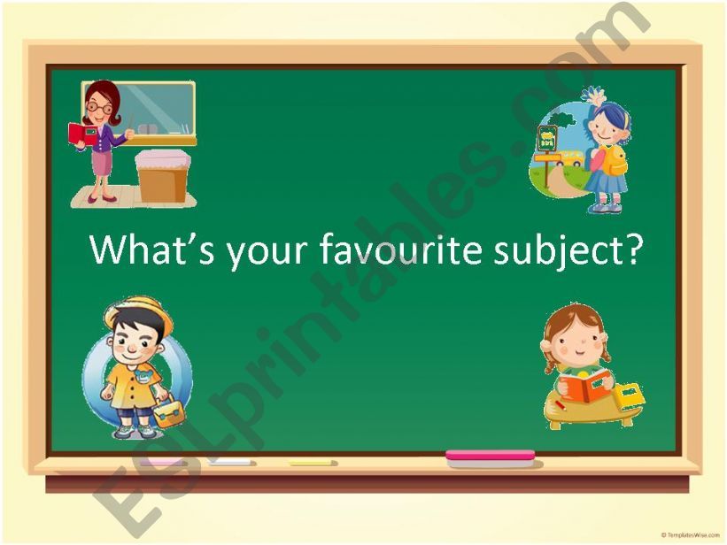 School Subjects powerpoint