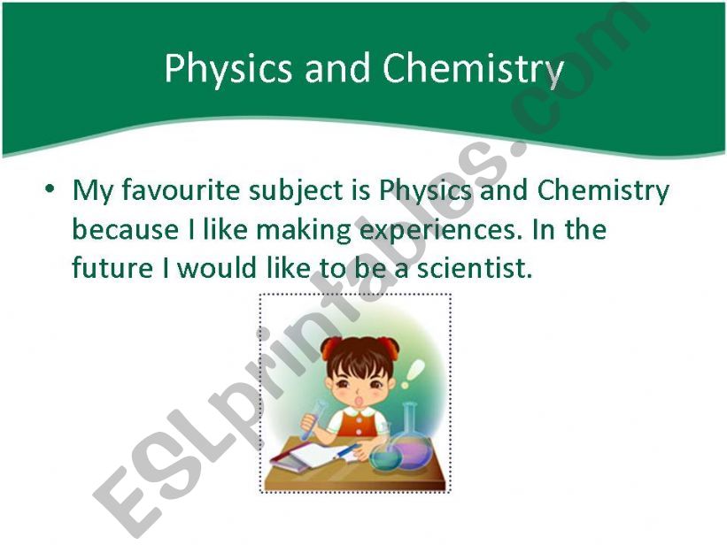 School Subjects-Part 2 powerpoint