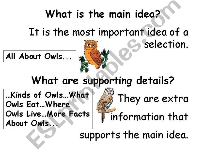 Main Idea powerpoint