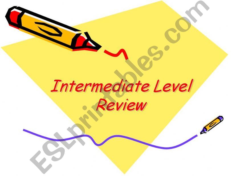 Intermediate Level Review powerpoint