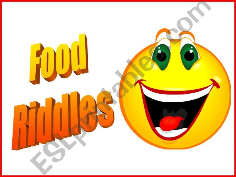 Food riddles powerpoint