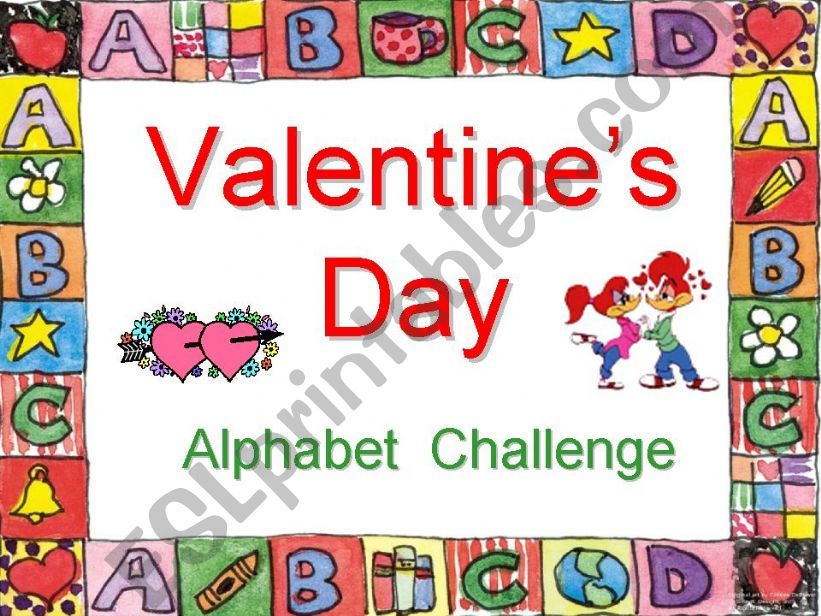 Valentines Day Alphabet Challenge