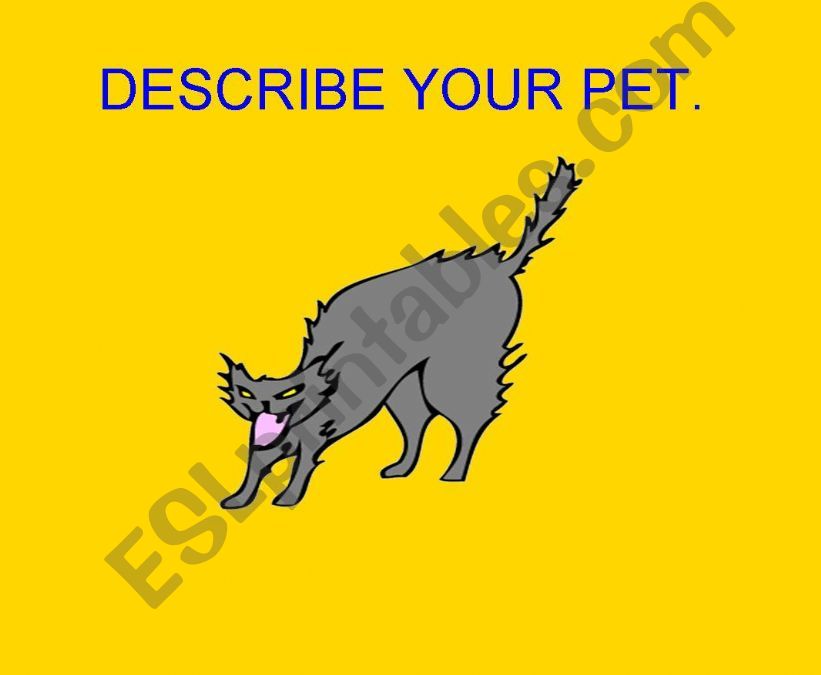 describe your pet powerpoint
