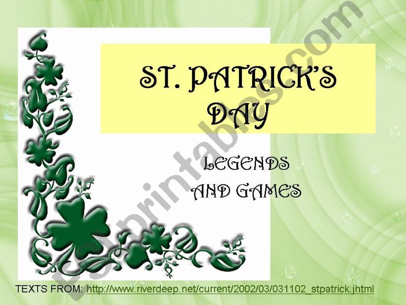 St. Patricks Day powerpoint