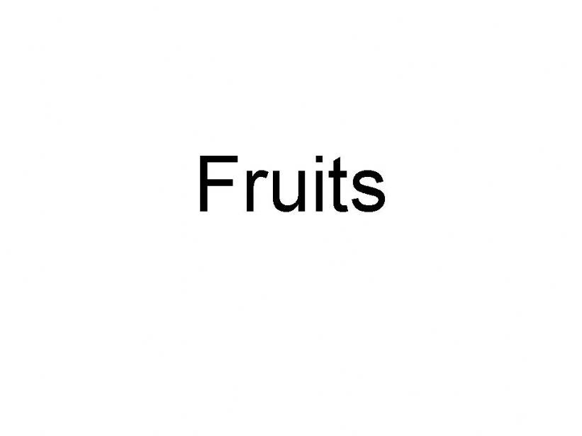 Fruits powerpoint