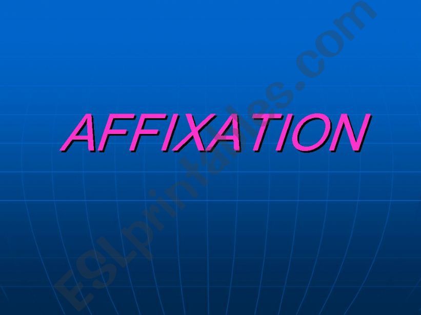 Affixation powerpoint