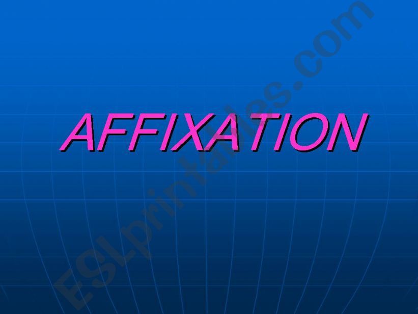Affixation powerpoint