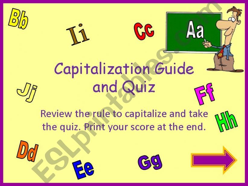 Capitalization Guide powerpoint