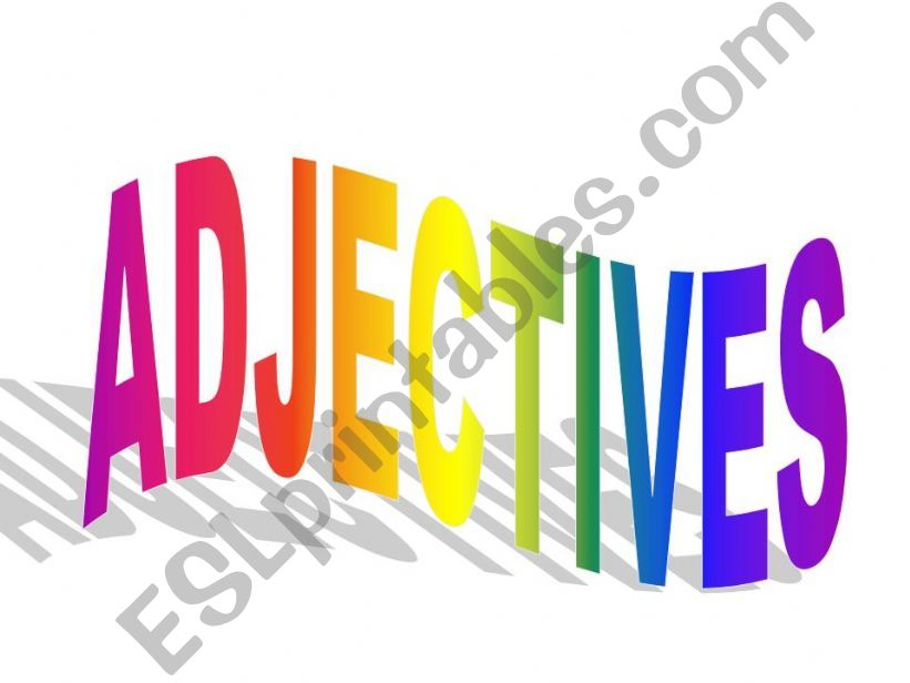 ADJECTIVES powerpoint