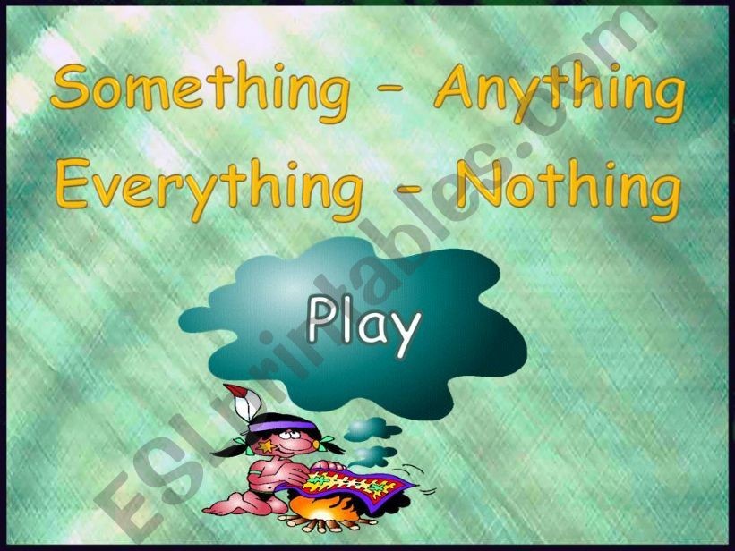 Something - Anything - Everything - Nothing (part 1)