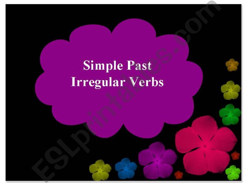 Simple Past Part II powerpoint