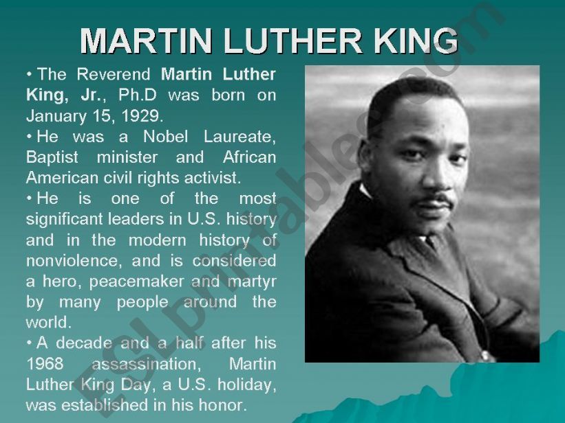 The Life of Martin Luther King