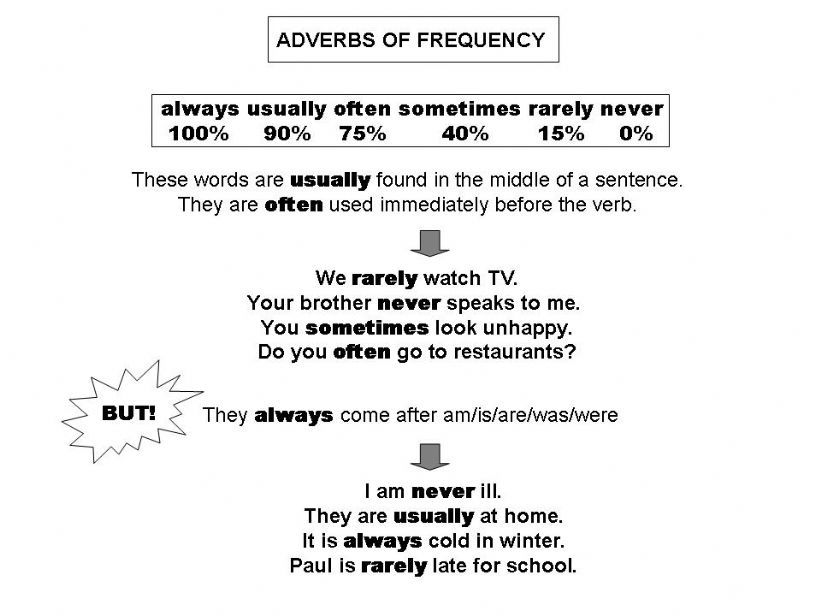 Adverbs of frequency powerpoint