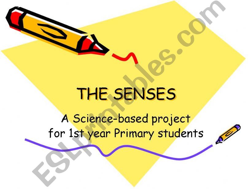 The Five Senses. Lesson plan for Science.1st grade bilingual school