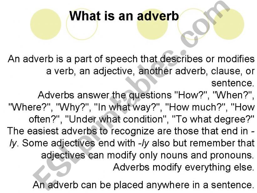 adverbs powerpoint