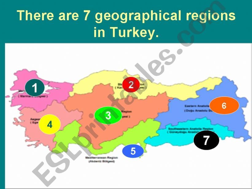 geoegarphical regions of Turkey