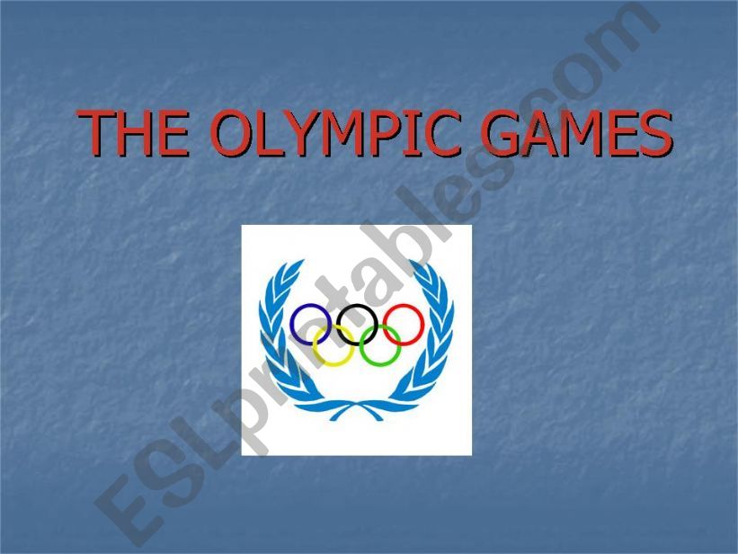 The Olympic Games powerpoint