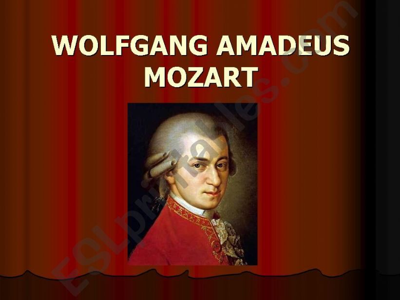Wolfgang Amadeus Mozart powerpoint