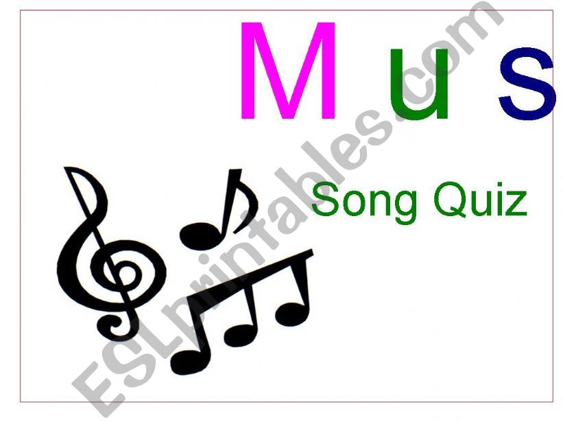 Song Quiz powerpoint