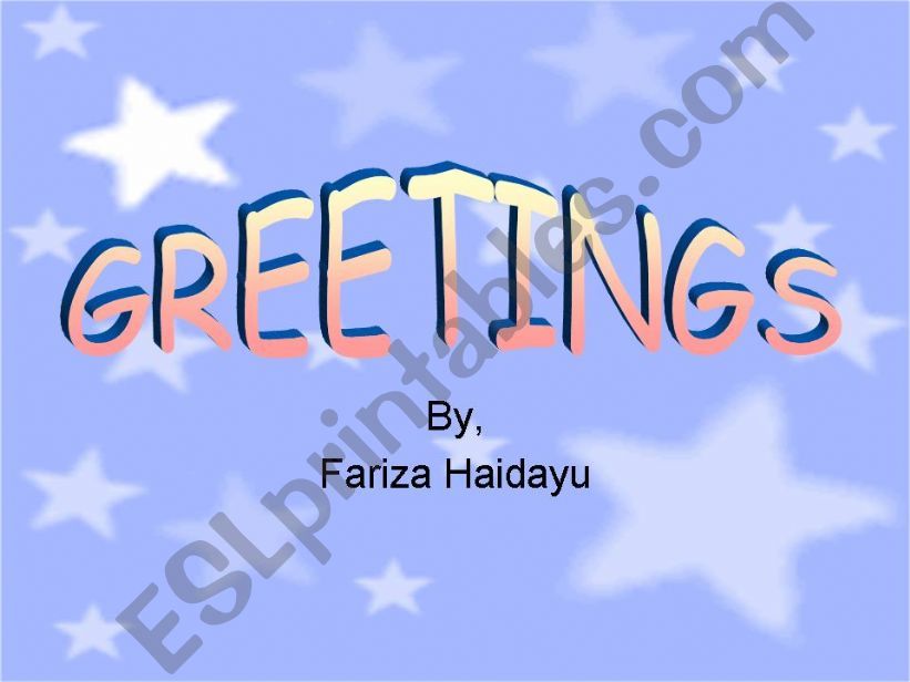 greetings powerpoint