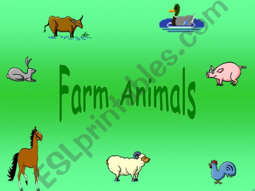 Farm Animals powerpoint