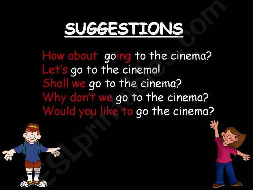 Making suggestions powerpoint