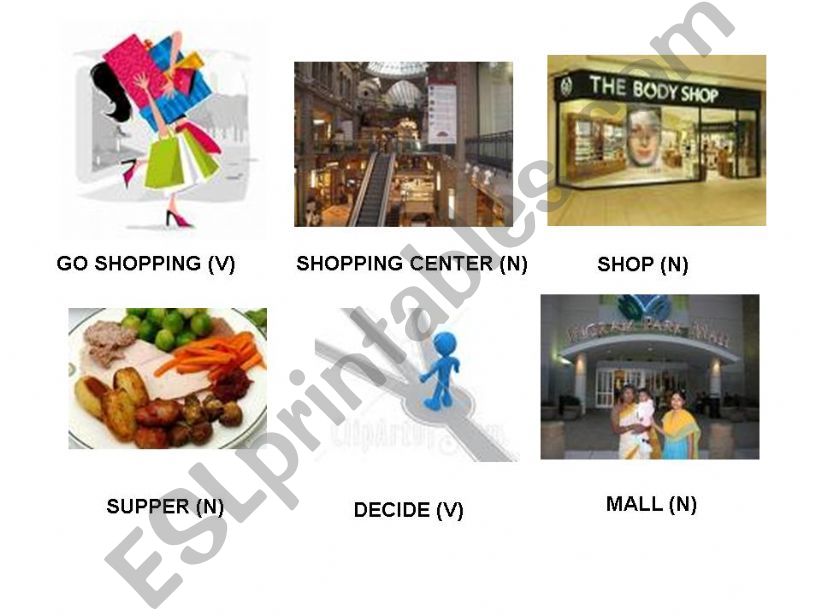 shopping vocabulary powerpoint