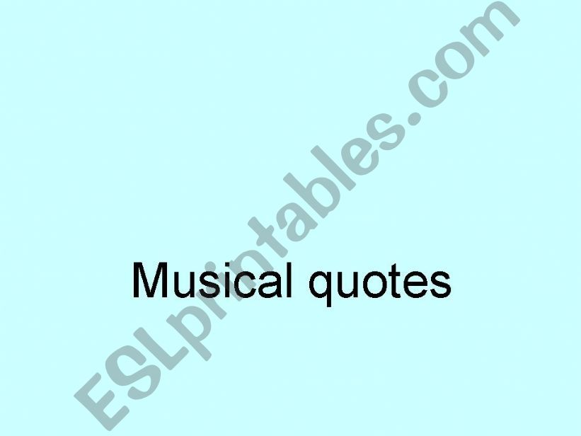 musical quotes powerpoint