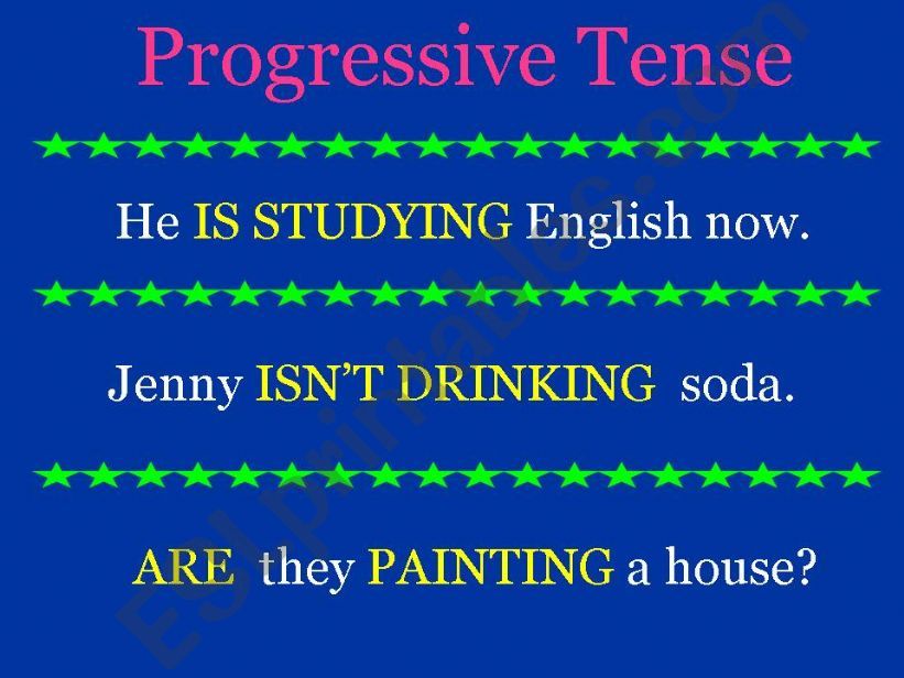 Present Pregressive Tense powerpoint