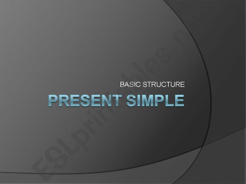 PRESENT SIMPLE powerpoint