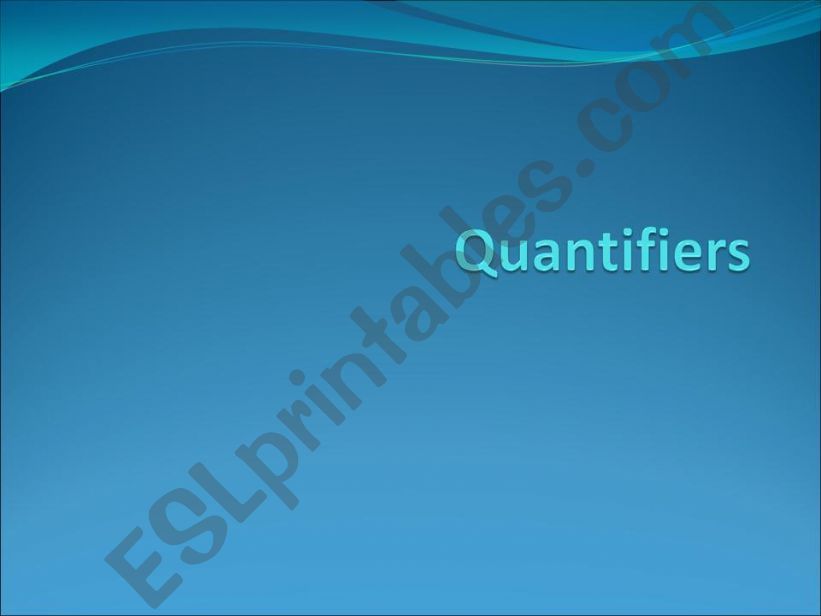 Quantifiers powerpoint