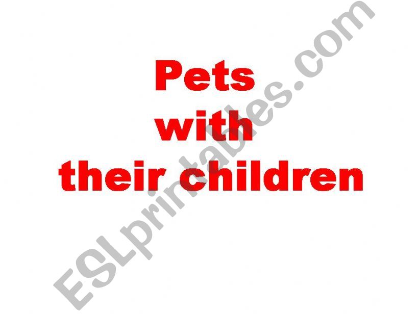animals and baby animals powerpoint