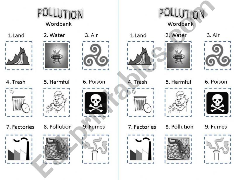 Pollution Wordbank powerpoint