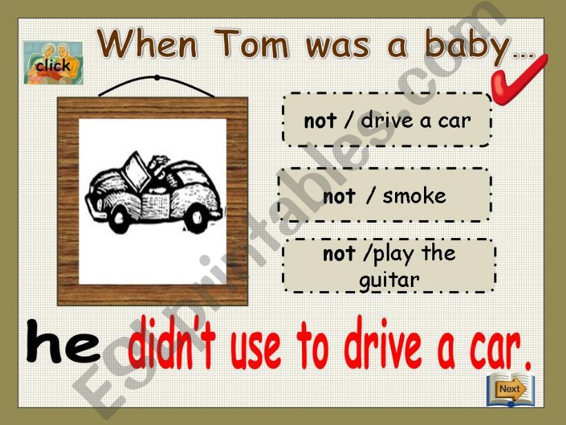 When Tom was a baby 3/3 - didnt use