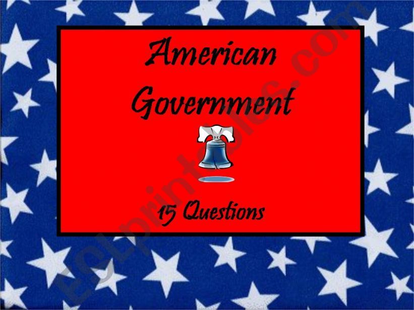 American Government 15 Questions