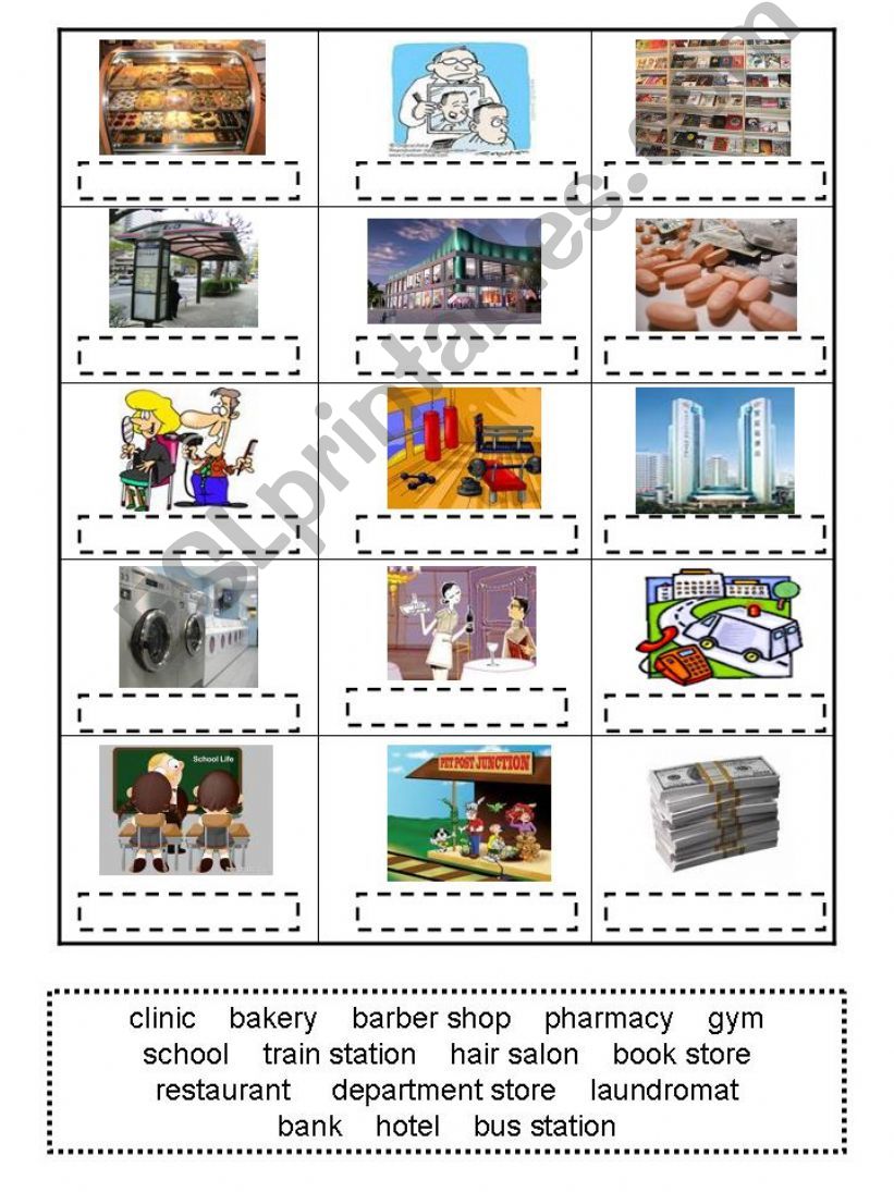 places around town powerpoint