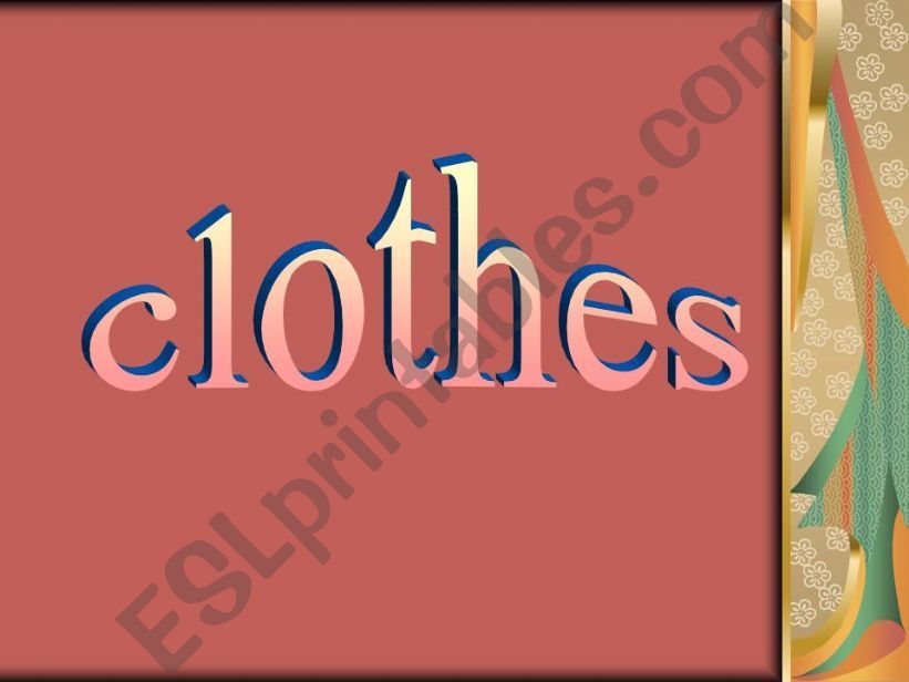 clothes powerpoint