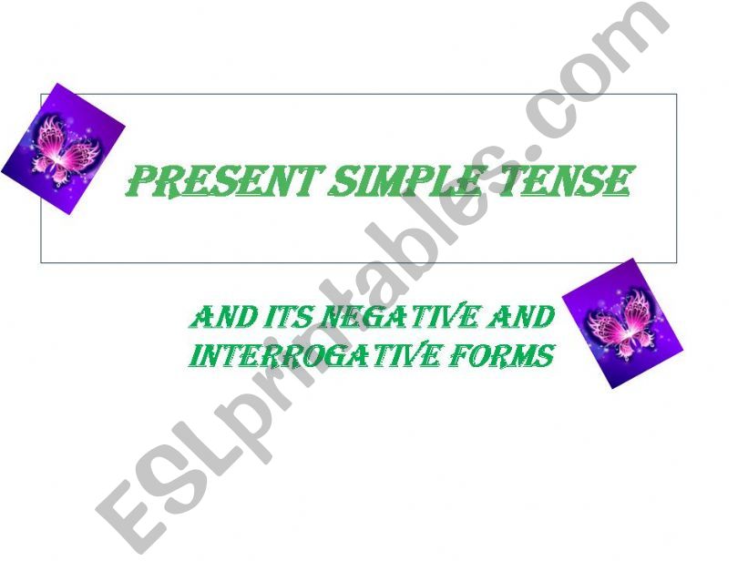 Present simple powerpoint