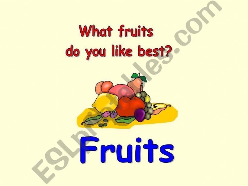 Fruits powerpoint