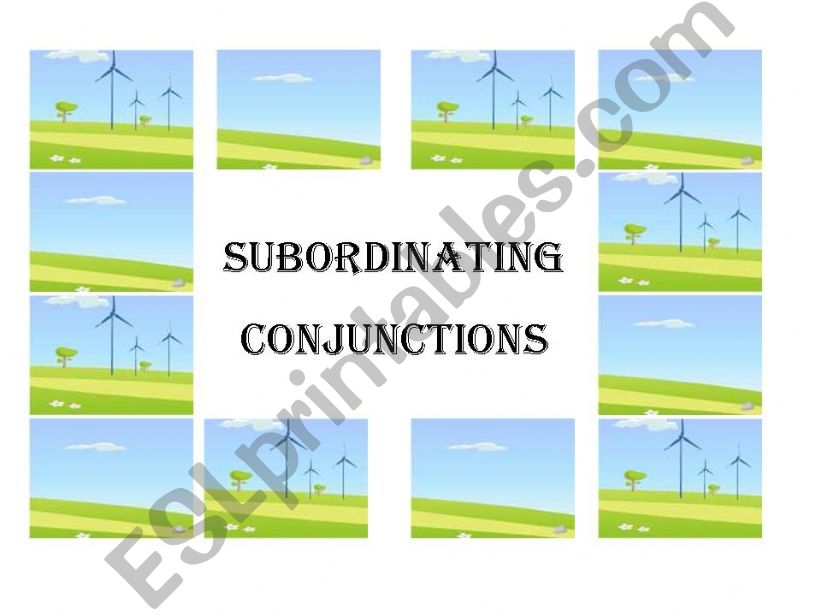 Subordinating Conjunctions powerpoint
