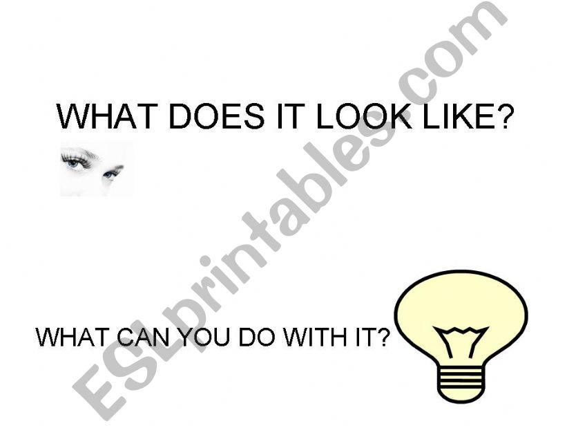 FUNCTIONS OF EVERYDAY OBJECTS powerpoint