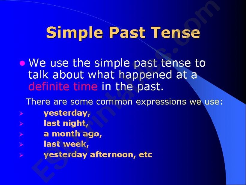 simple past powerpoint